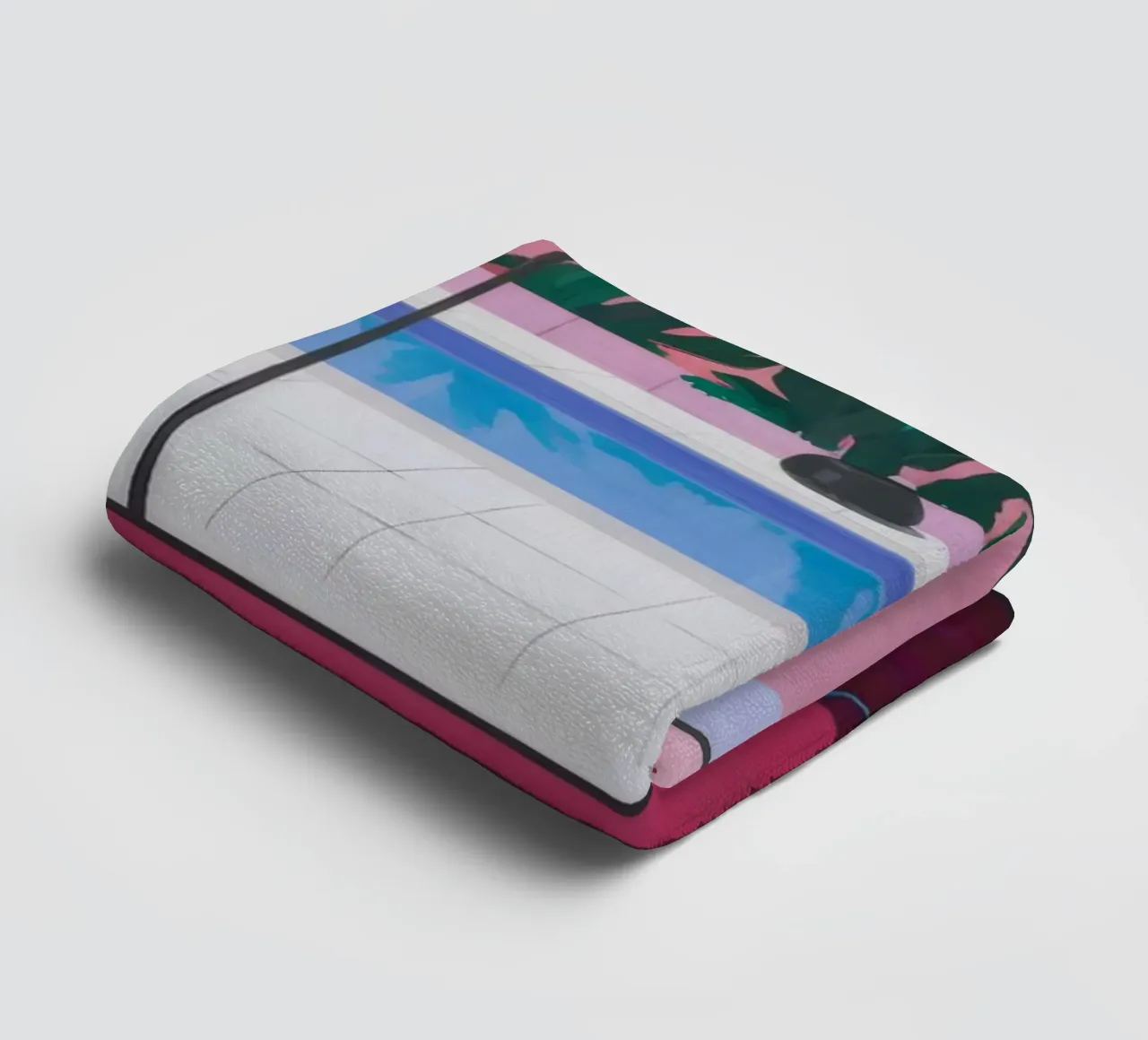 Azure Poolside Glückseligkeit Handtuch von Opal Strokes