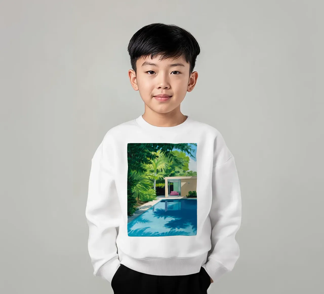 Sapphire Water Haven kids sweatshirt by Infinite Chroma
