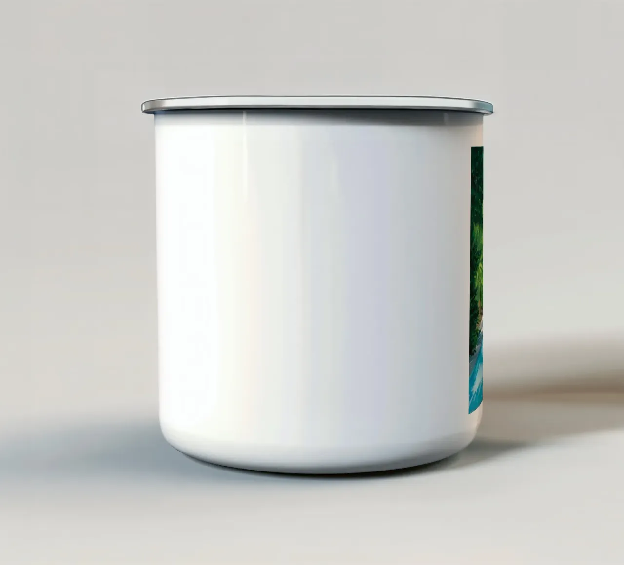 Sapphire Water Haven tazza in smalto da Infinite Chroma