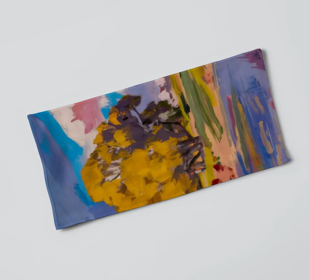 Golden River Glow towel by Celestial Harmony