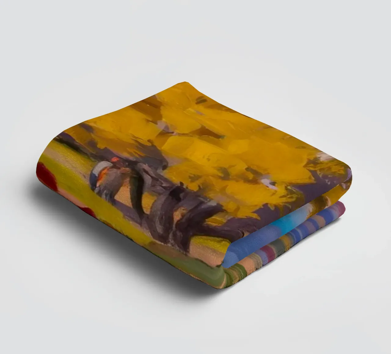 Golden River Glow towel by Celestial Harmony