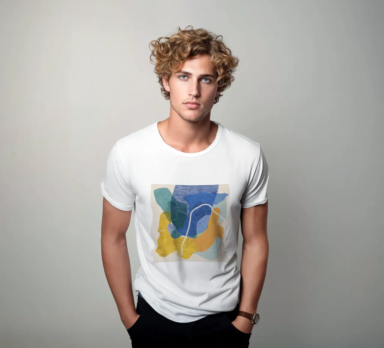 Gioco di forme illuminato dal sole t-shirt da Vivid Reverie