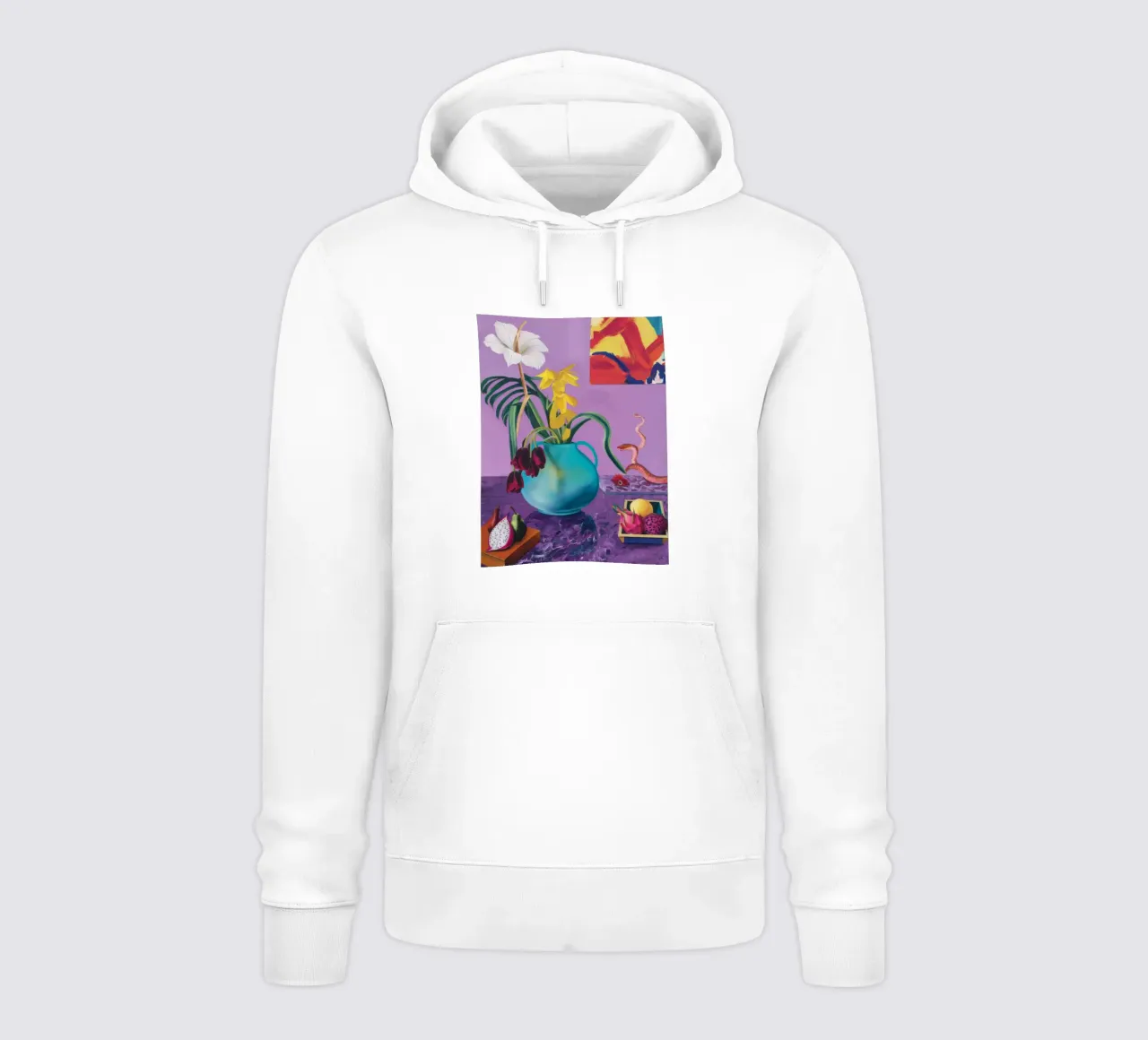 Tempo di fioritura del serpente felpa con cappuccio da Opal Strokes