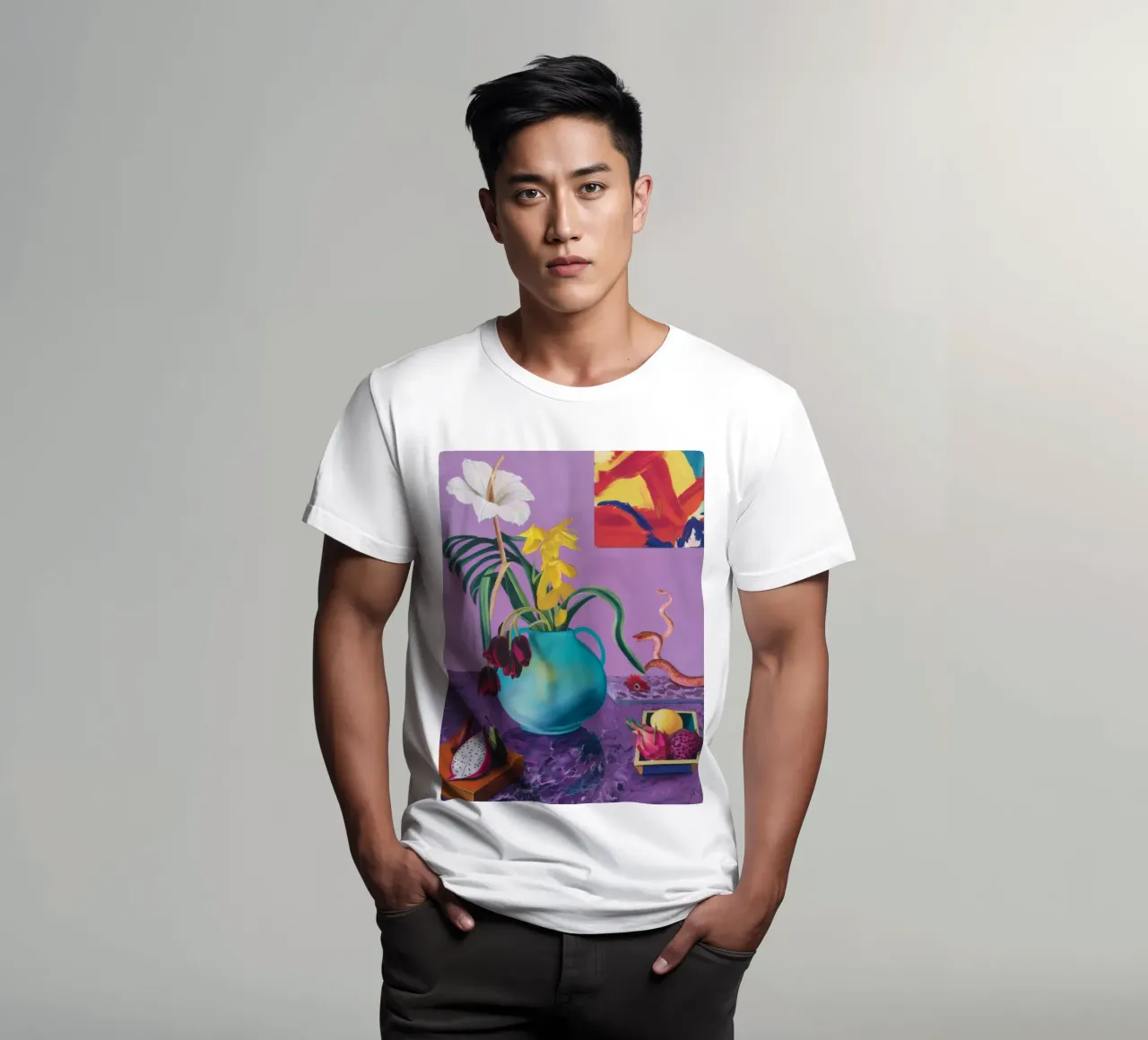 Tempo di fioritura del serpente t-shirt da Opal Strokes