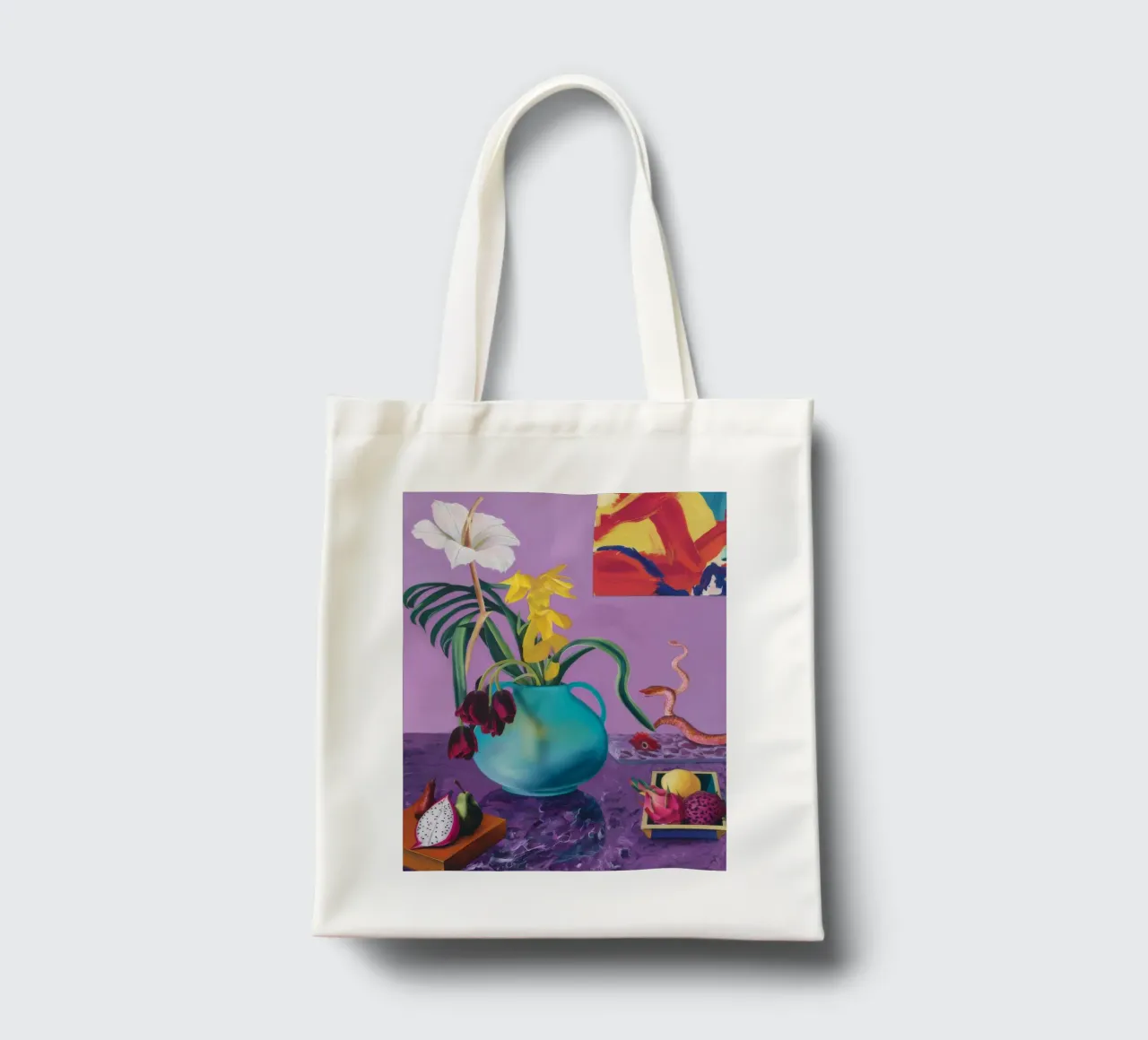 Tempo di fioritura del serpente borsa in juta da Opal Strokes