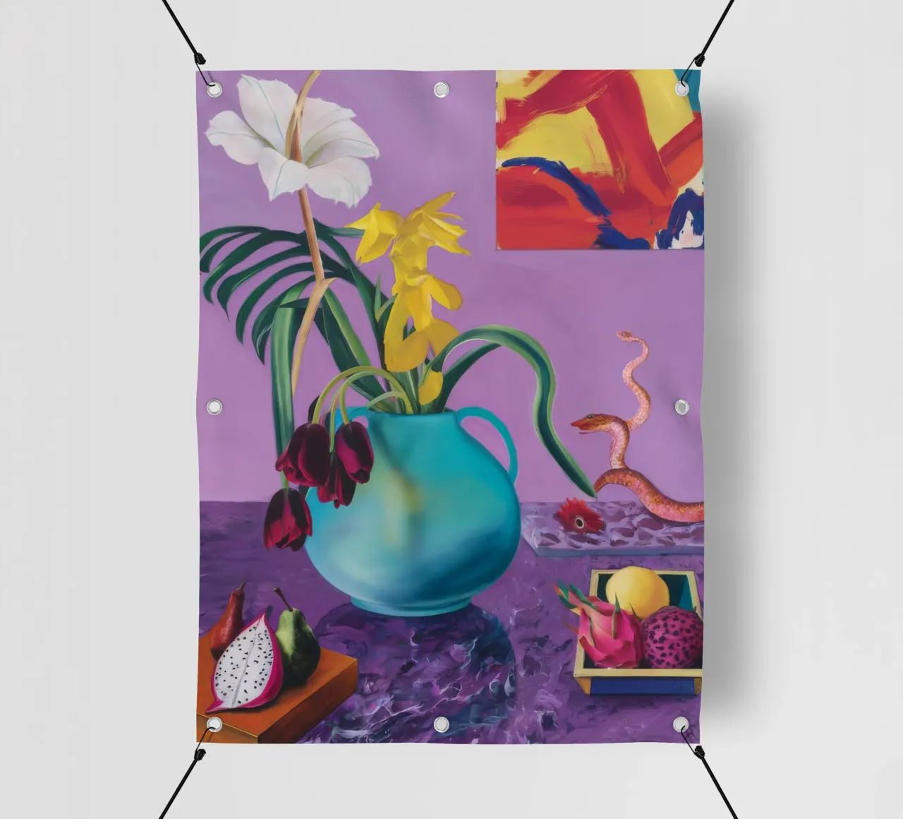 Tempo di fioritura del serpente telo in pvc da Opal Strokes