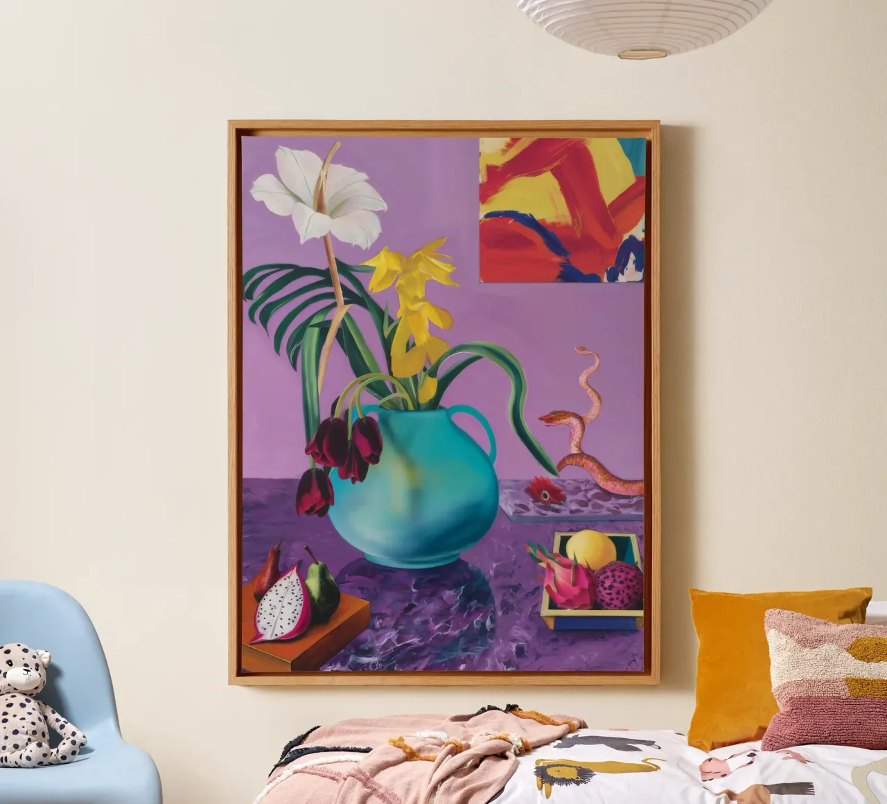 Serpent Bloom Time canvas by Opal Strokes