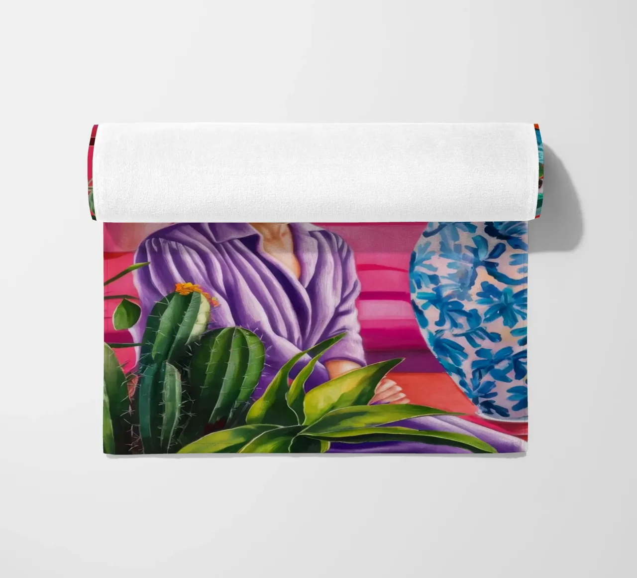 Crimson Tropics Dream beach towel by Infinite Chroma