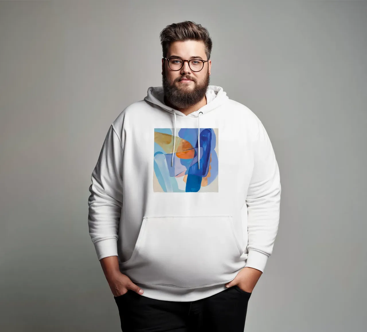 Azure Ember Flow felpa con cappuccio da Vivid Reverie