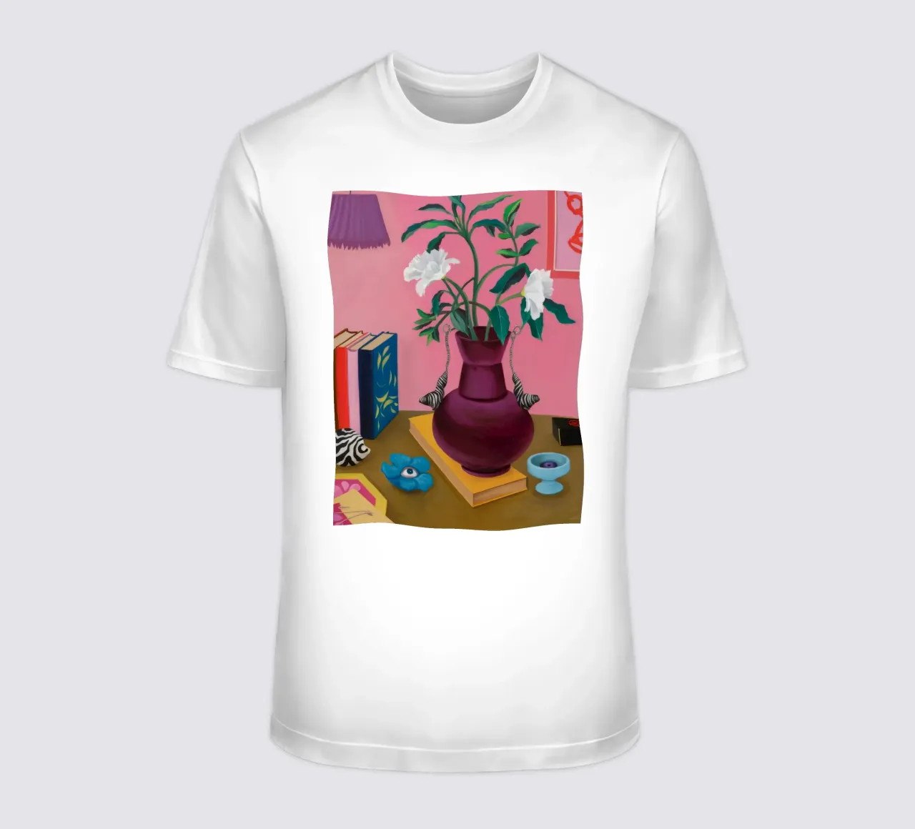 Studio sulla Gardenia cremisi t-shirt da Opal Strokes