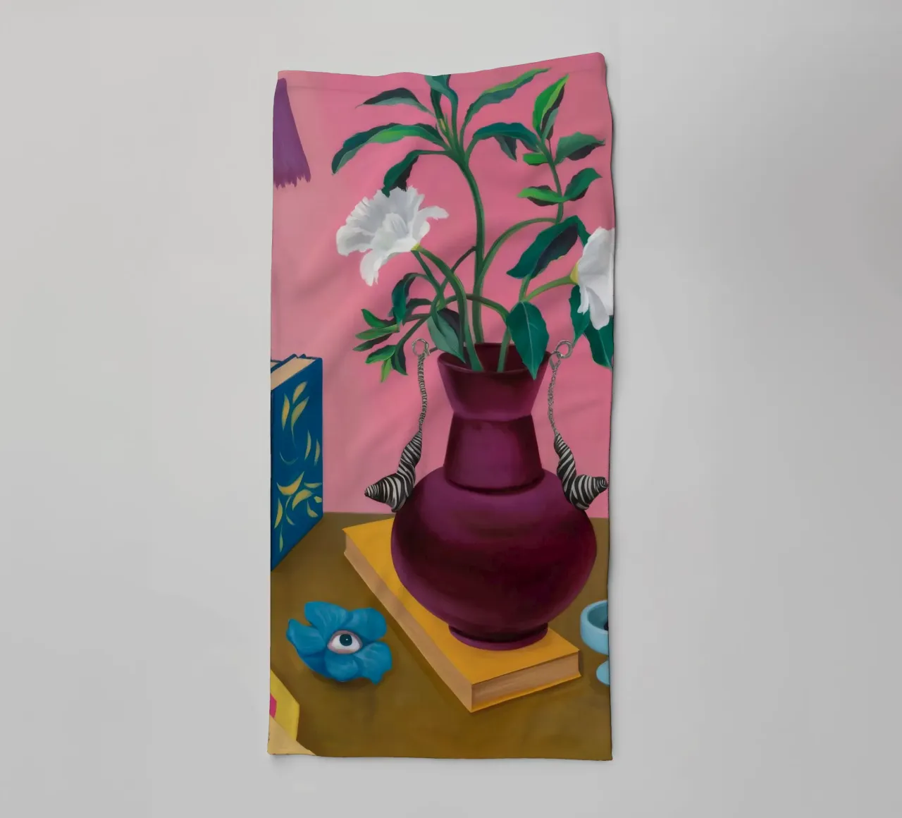 Studio sulla Gardenia cremisi asciugamano da bagno da Opal Strokes