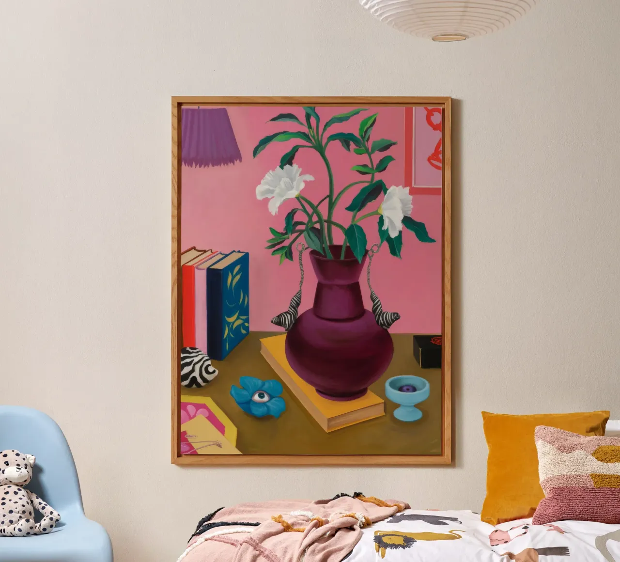 Studio sulla Gardenia cremisi alluminio dibond da Opal Strokes