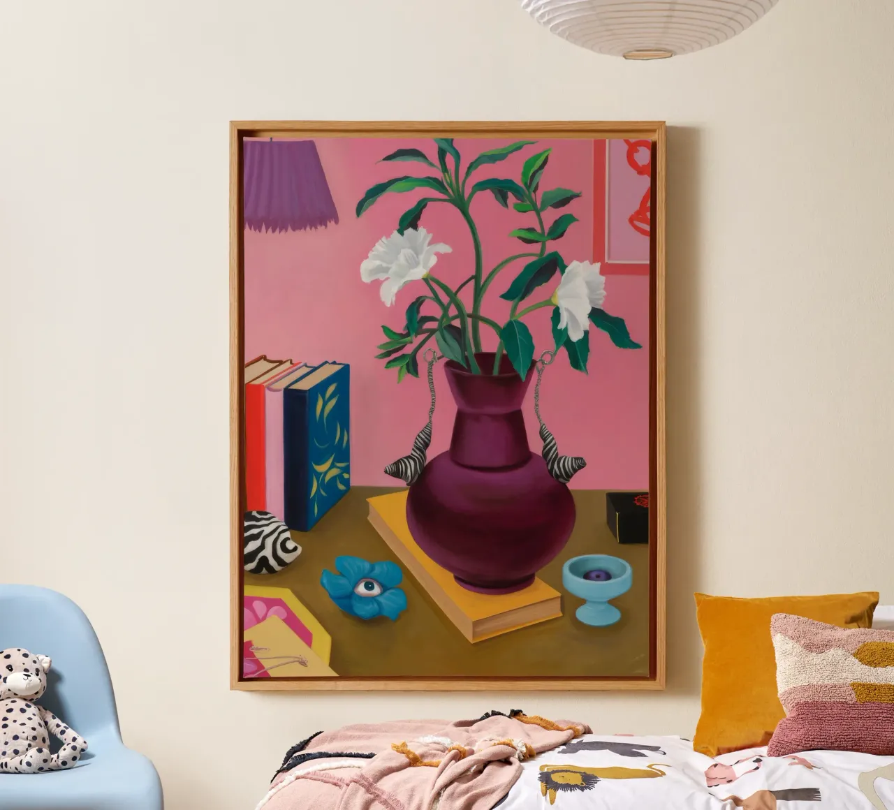 Studio sulla Gardenia cremisi tela da Opal Strokes