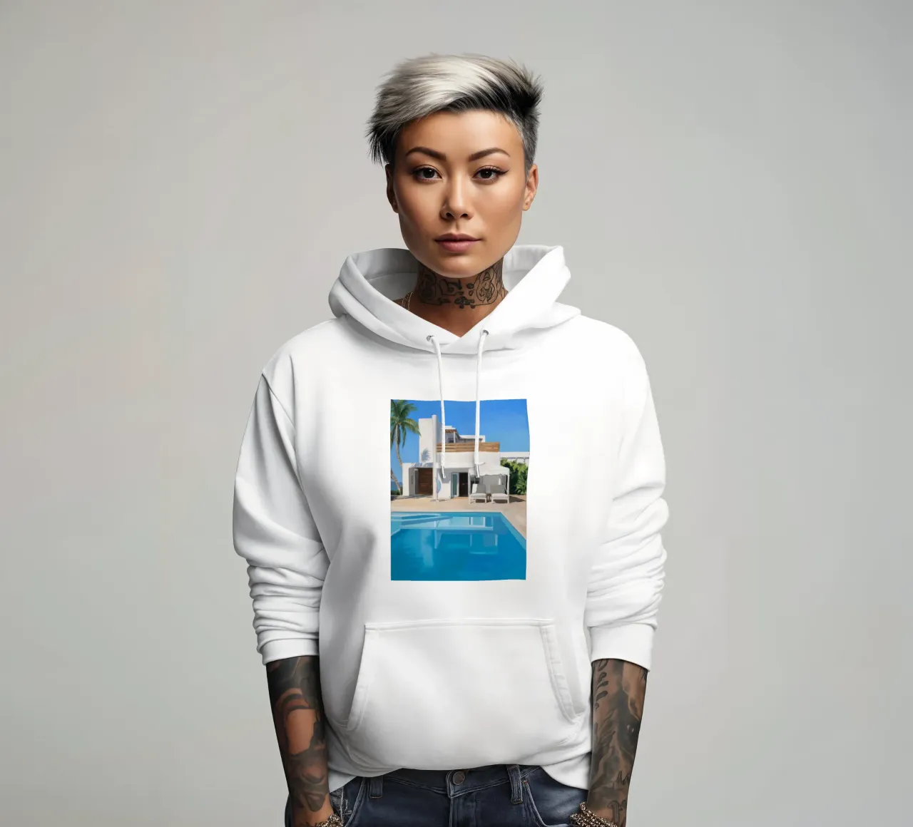 Villa Azure Gleam sudadera con capucha de Infinite Chroma