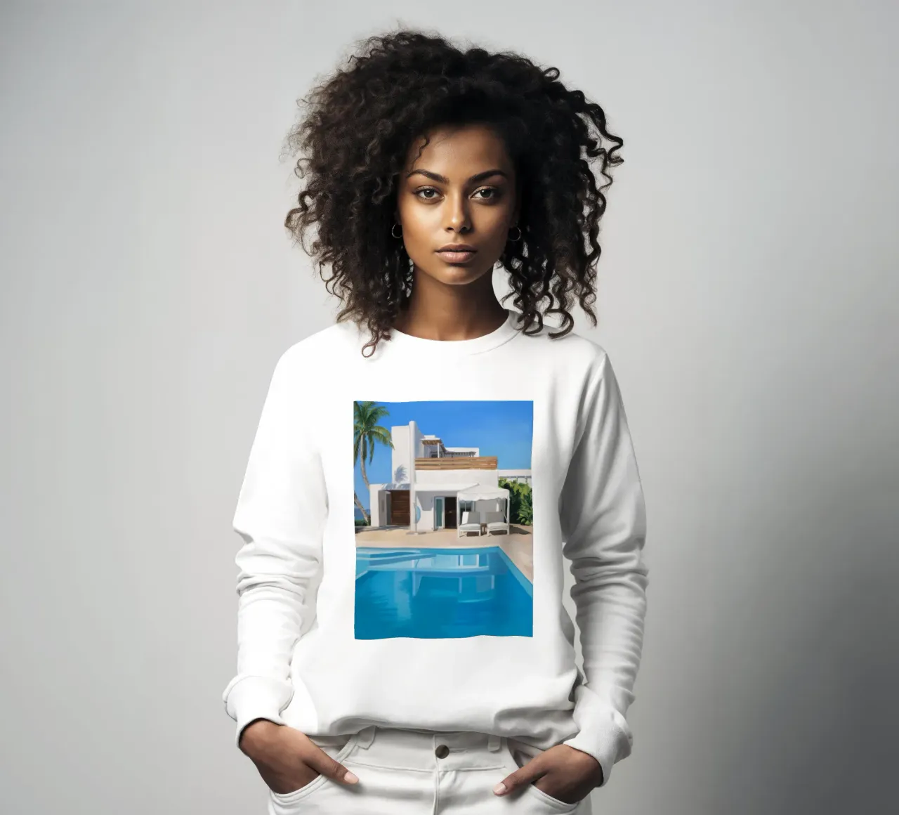 Villa Azure Gleam sudadera de Infinite Chroma