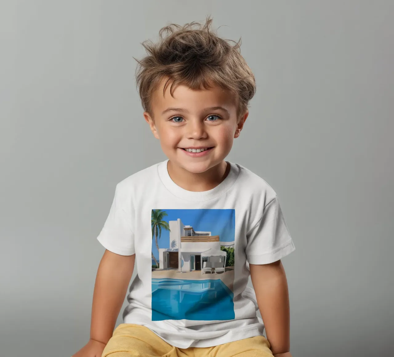 Azure Villa Gleam t-shirt bambini da Infinite Chroma