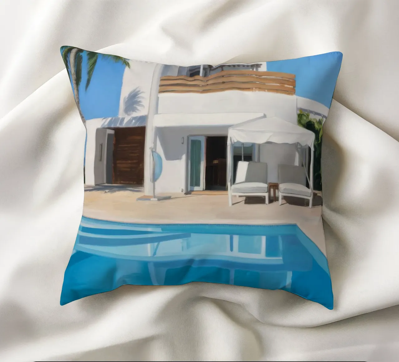 Azure Villa Gleam cuscino da Infinite Chroma