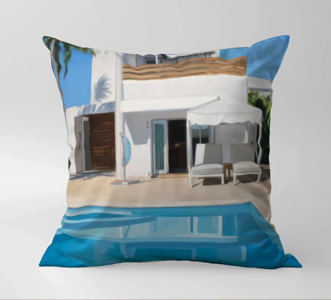 Azure Villa Gleam cuscino da Infinite Chroma