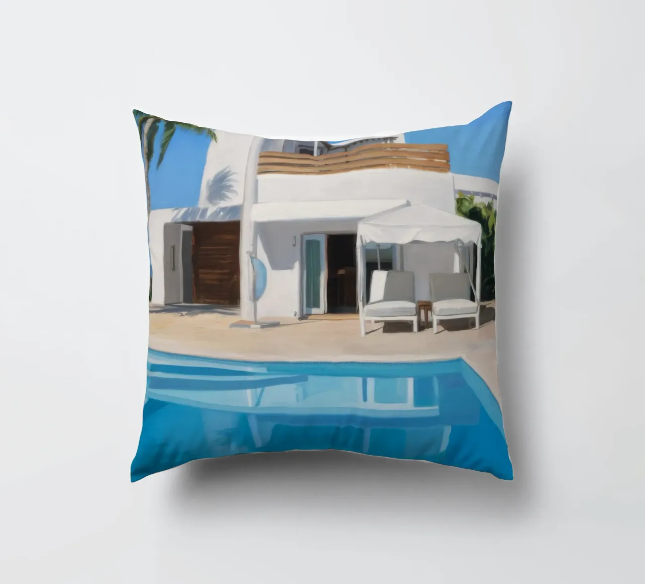 Azure Villa Gleam cuscino da Infinite Chroma