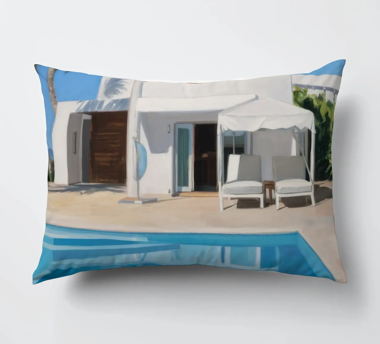 Azure Villa Gleam cuscino da Infinite Chroma