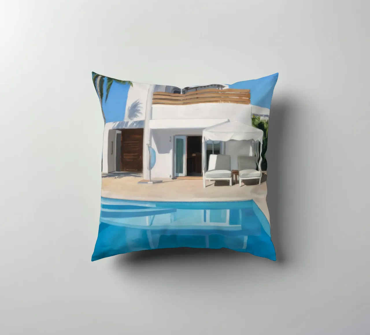 Azure Villa Gleam cuscino da Infinite Chroma