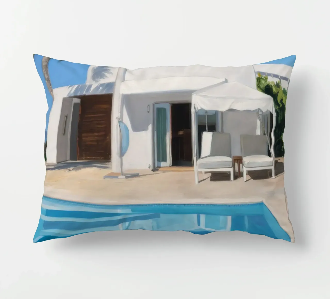 Azure Villa Gleam cuscino da Infinite Chroma