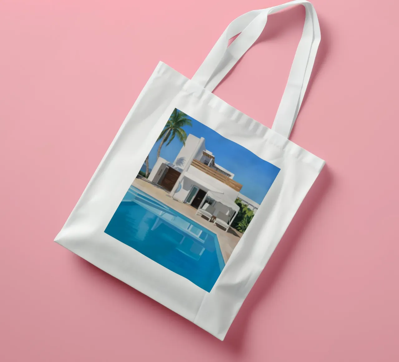 Azure Villa Gleam borsa in juta da Infinite Chroma