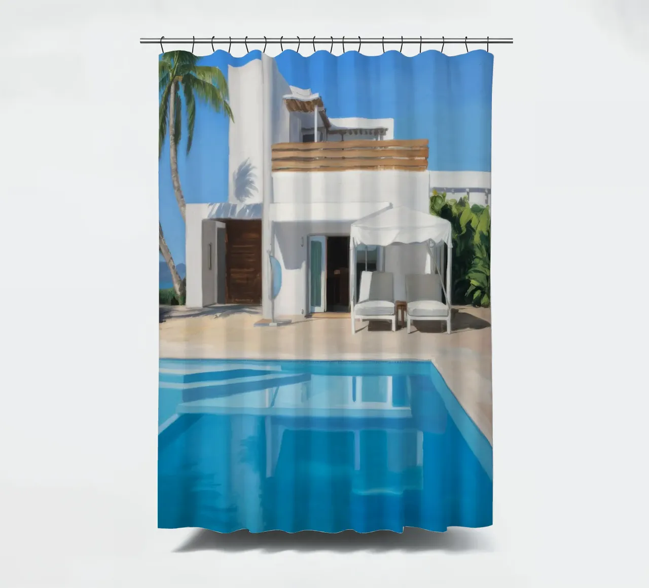 Azure Villa Gleam tenda da doccia da Infinite Chroma