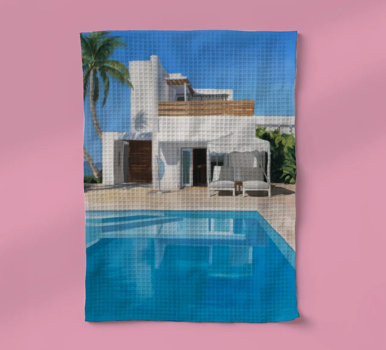 Villa Azure Gleam torchon de Infinite Chroma