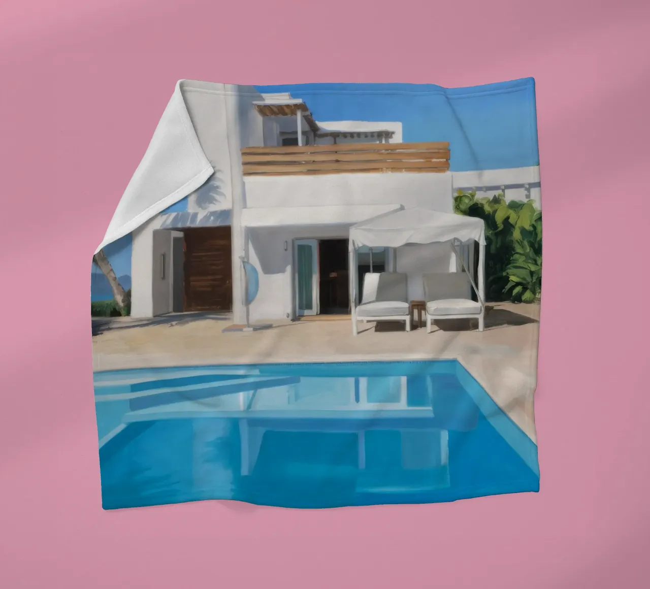 Azure Villa Gleam coperta in pile da Infinite Chroma