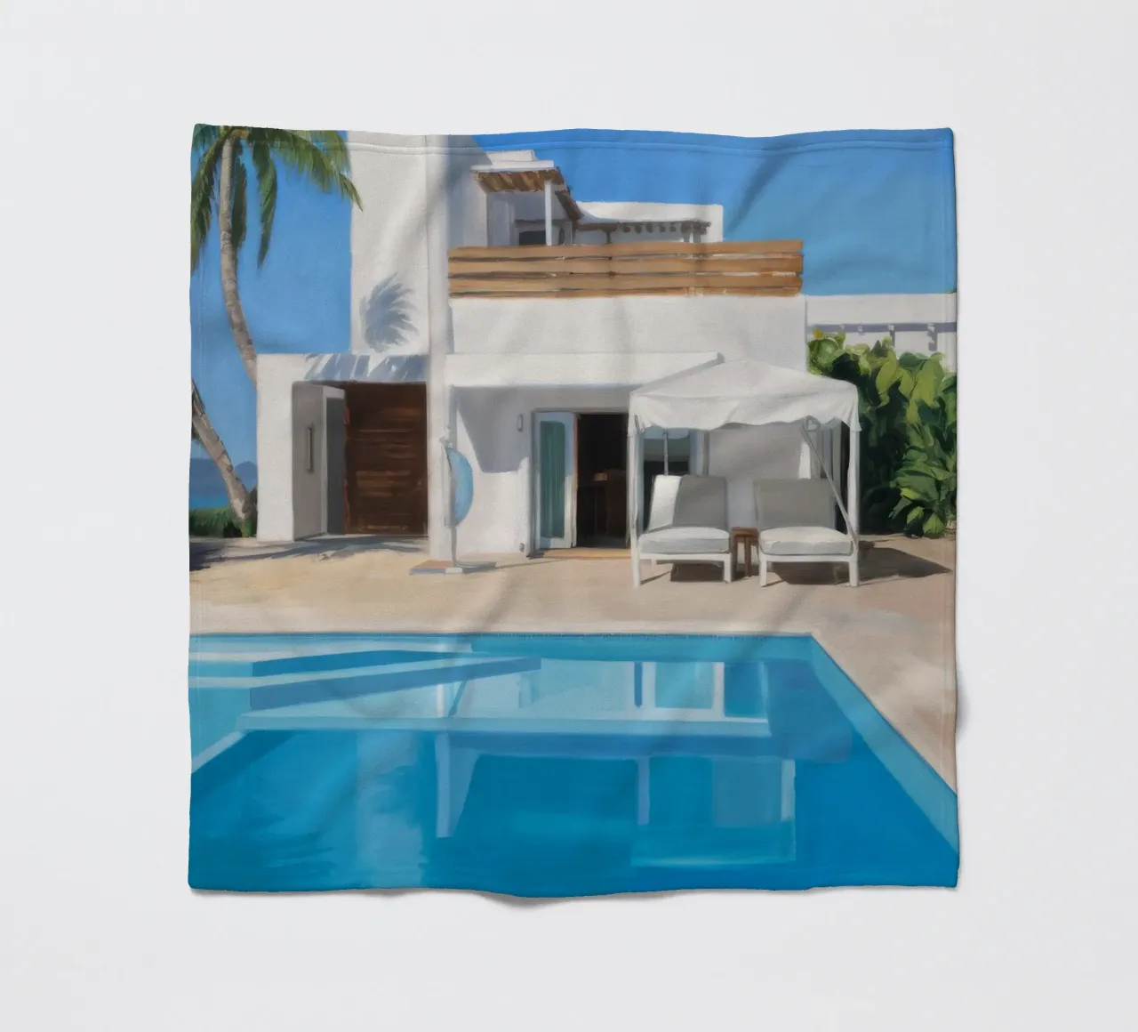 Azure Villa Gleam coperta in pile da Infinite Chroma
