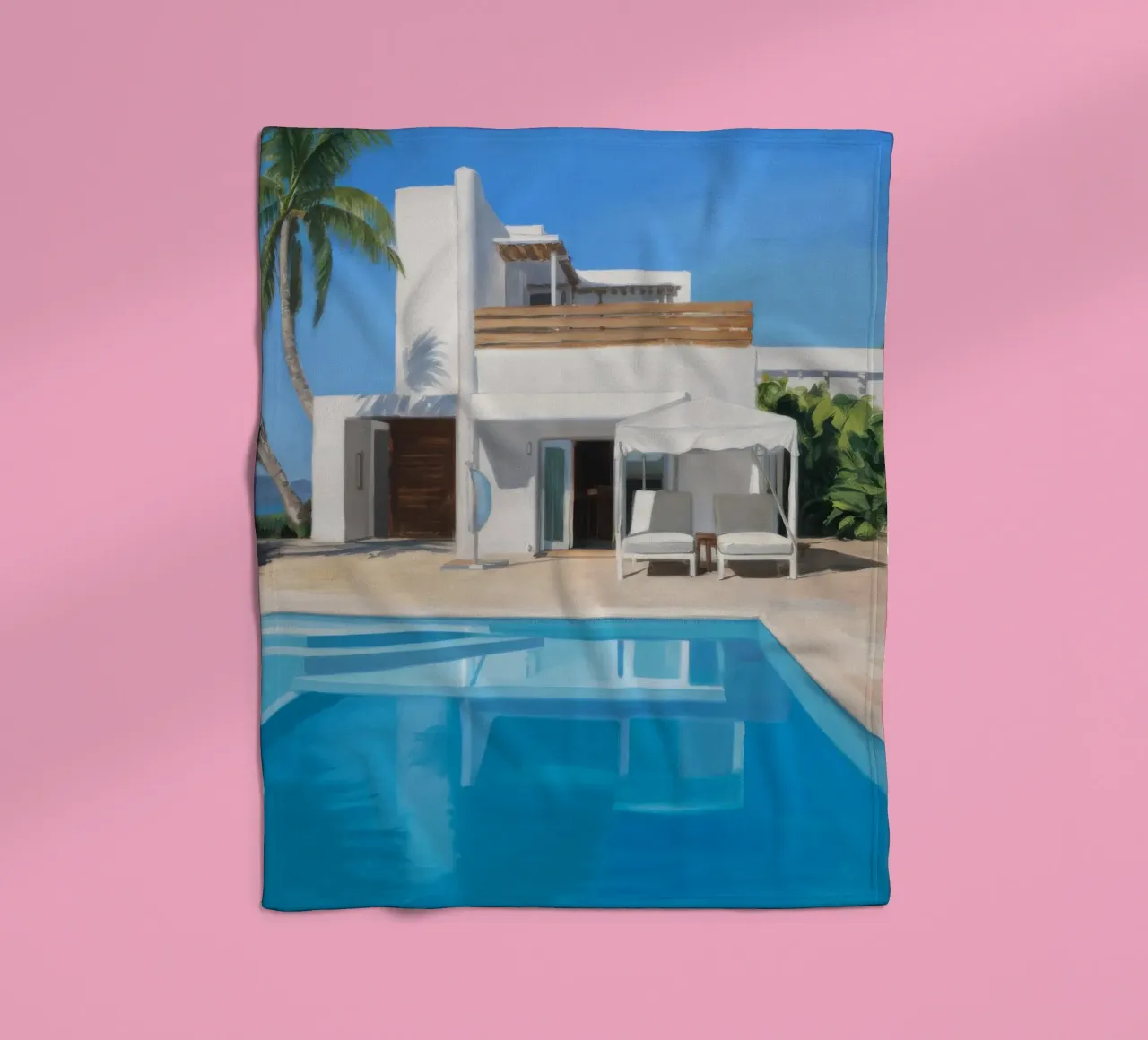 Azure Villa Gleam coperta in pile da Infinite Chroma