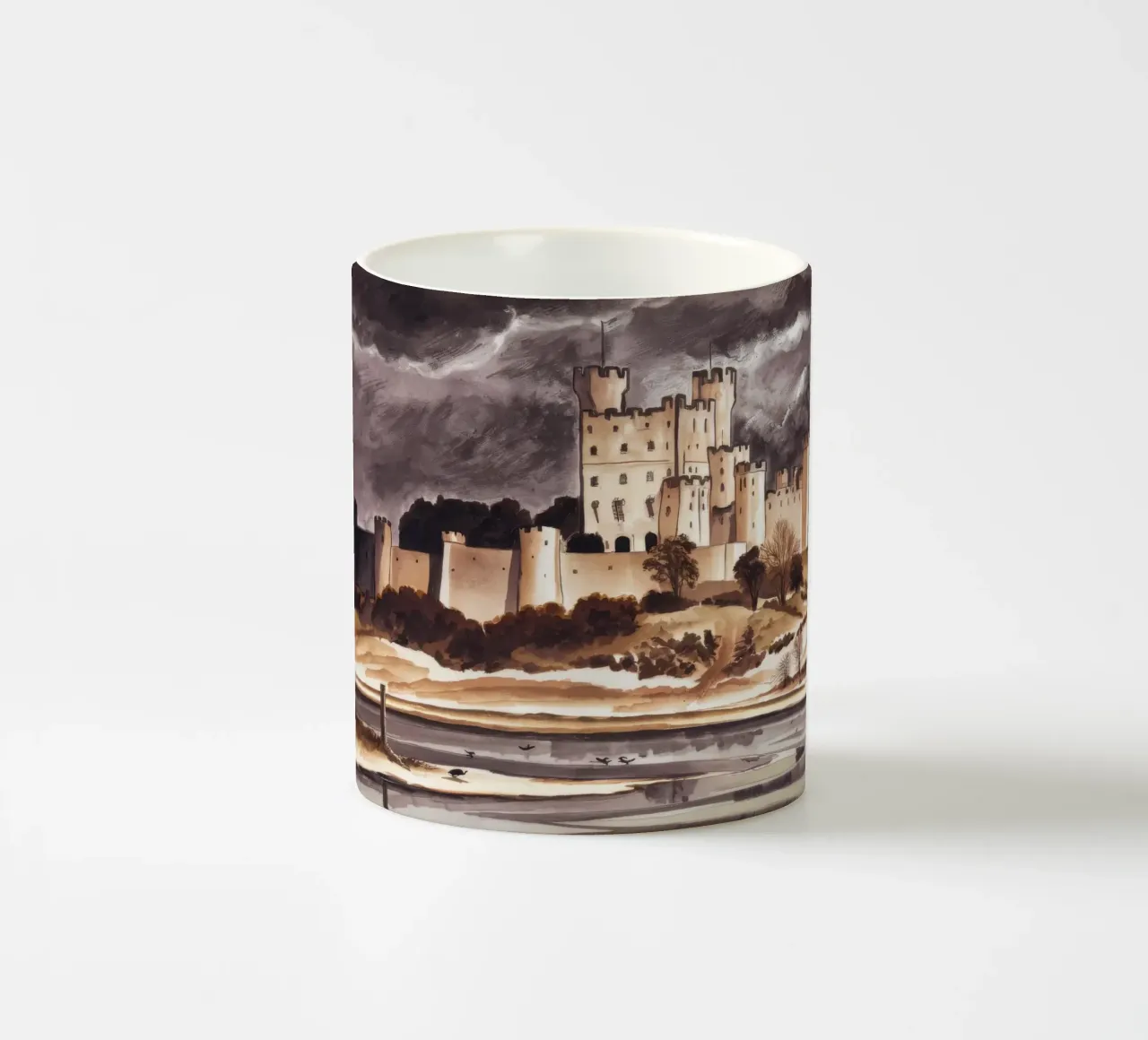 Castello sulla collina tazza in ceramica da Silk Palette