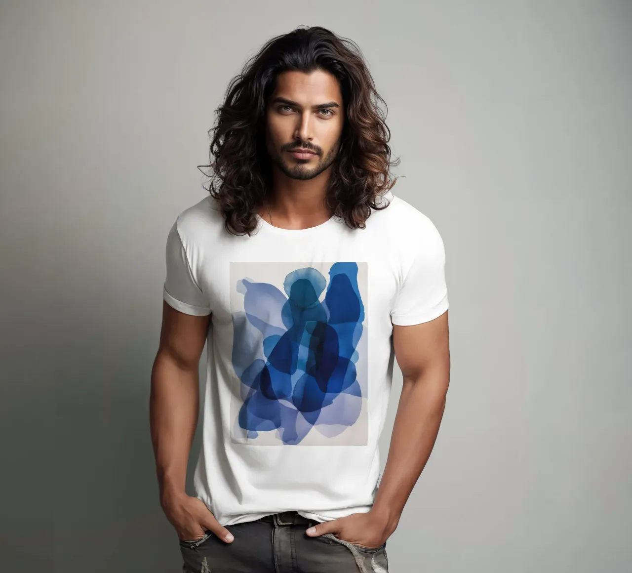 Velo indaco di profondità t-shirt da Vivid Reverie