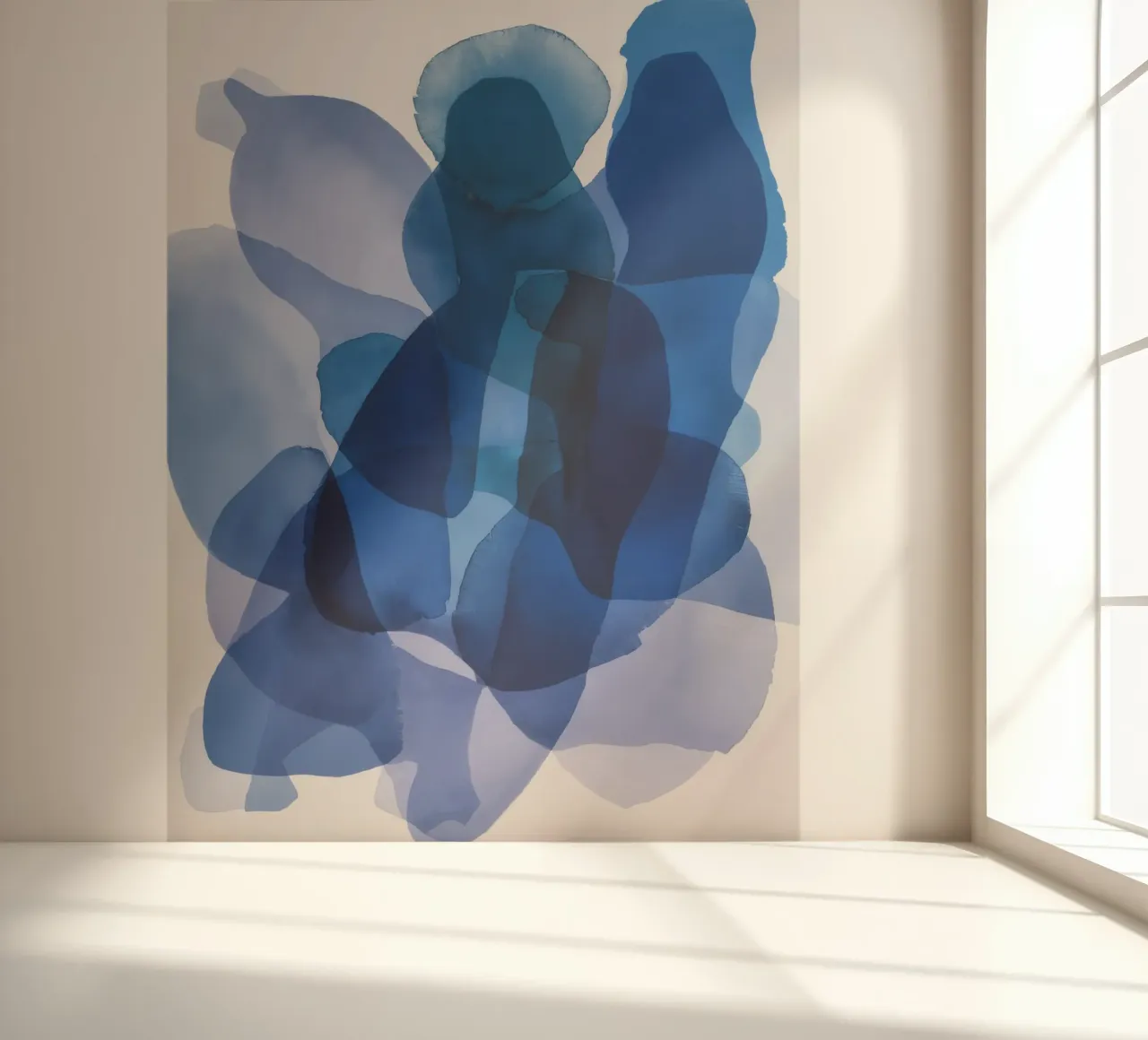 Indigo dieptesluier fotobehang van Vivid Reverie