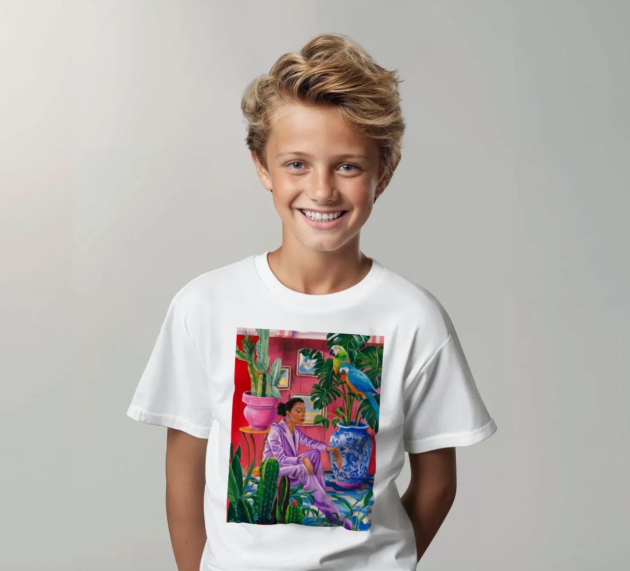 Fuchsia Muse Bloom t-shirt enfant de Infinite Chroma