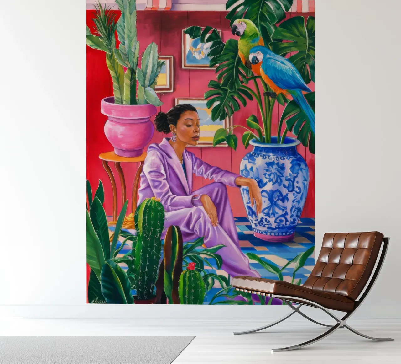 Fuchsia Muse Bloom photo wallpaper by Infinite Chroma
