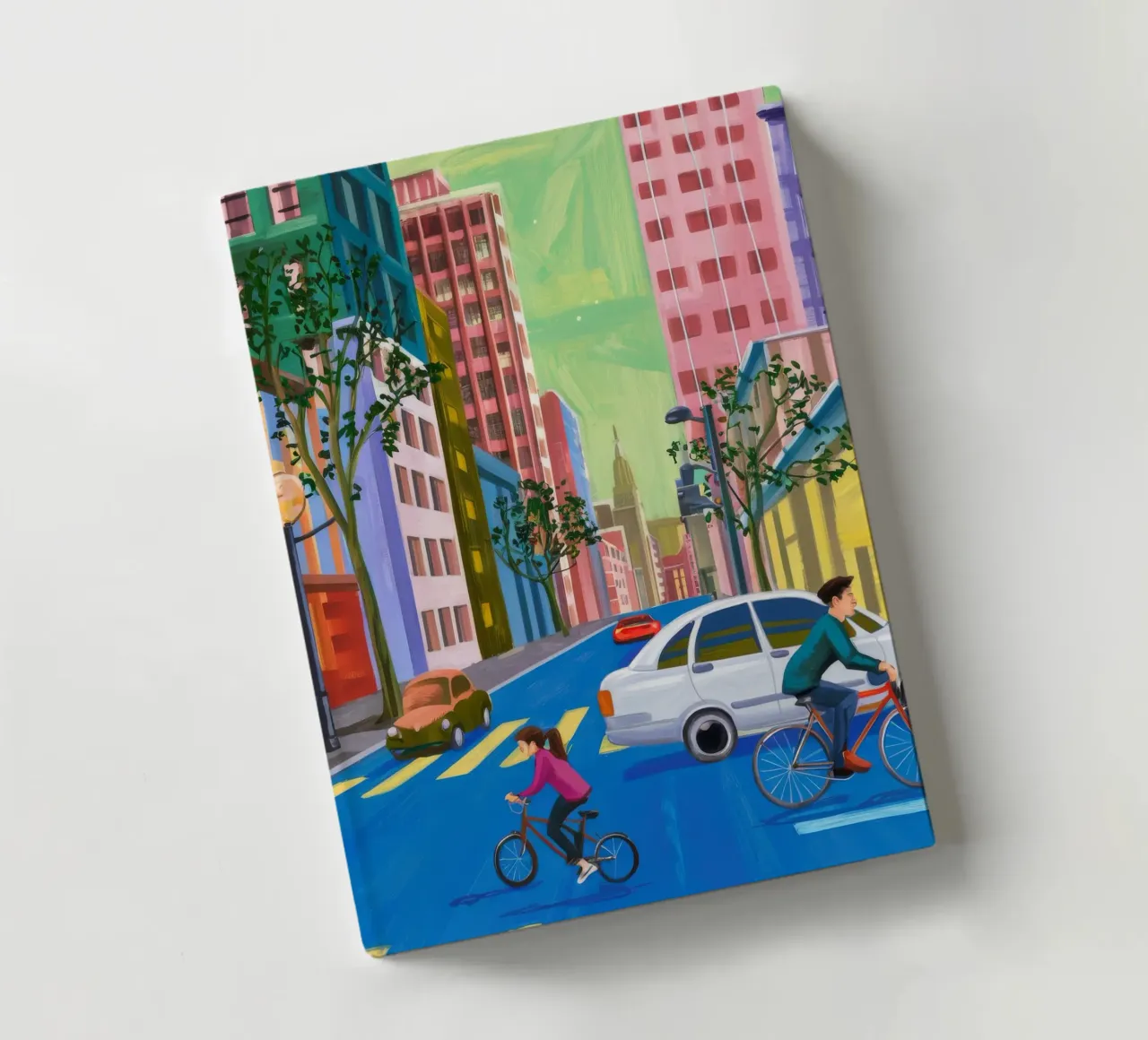 Urban Cyclist Blur notebook by Silk Palette