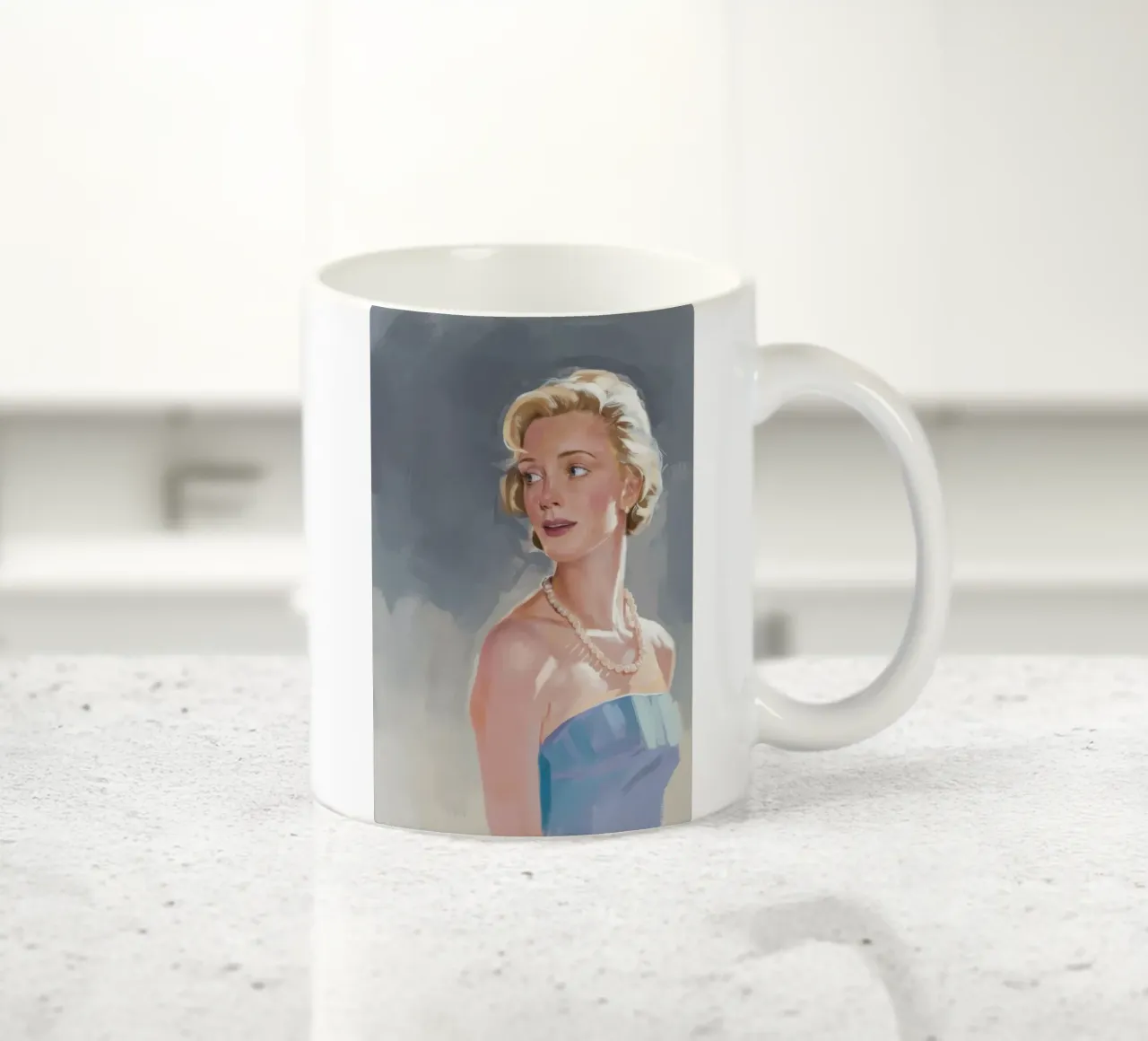 Pearl Gaze Serene ceramic mug by Infinite Chroma