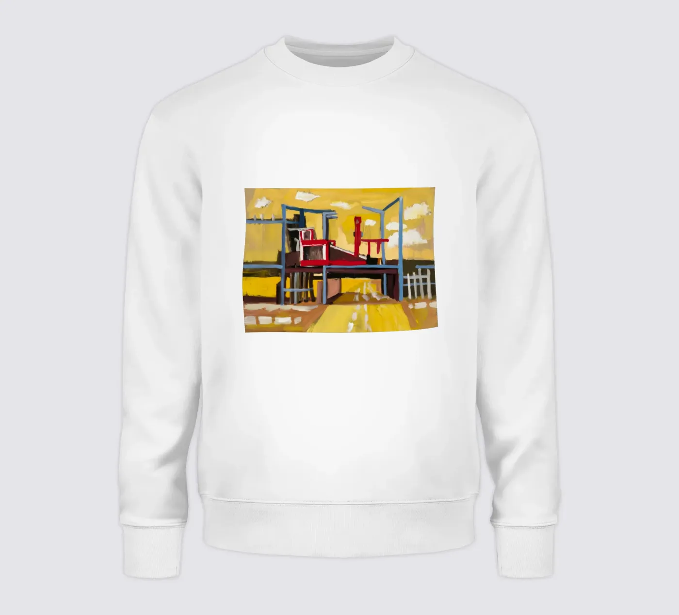 Elevated Train View sweatshirt by Silk Palette