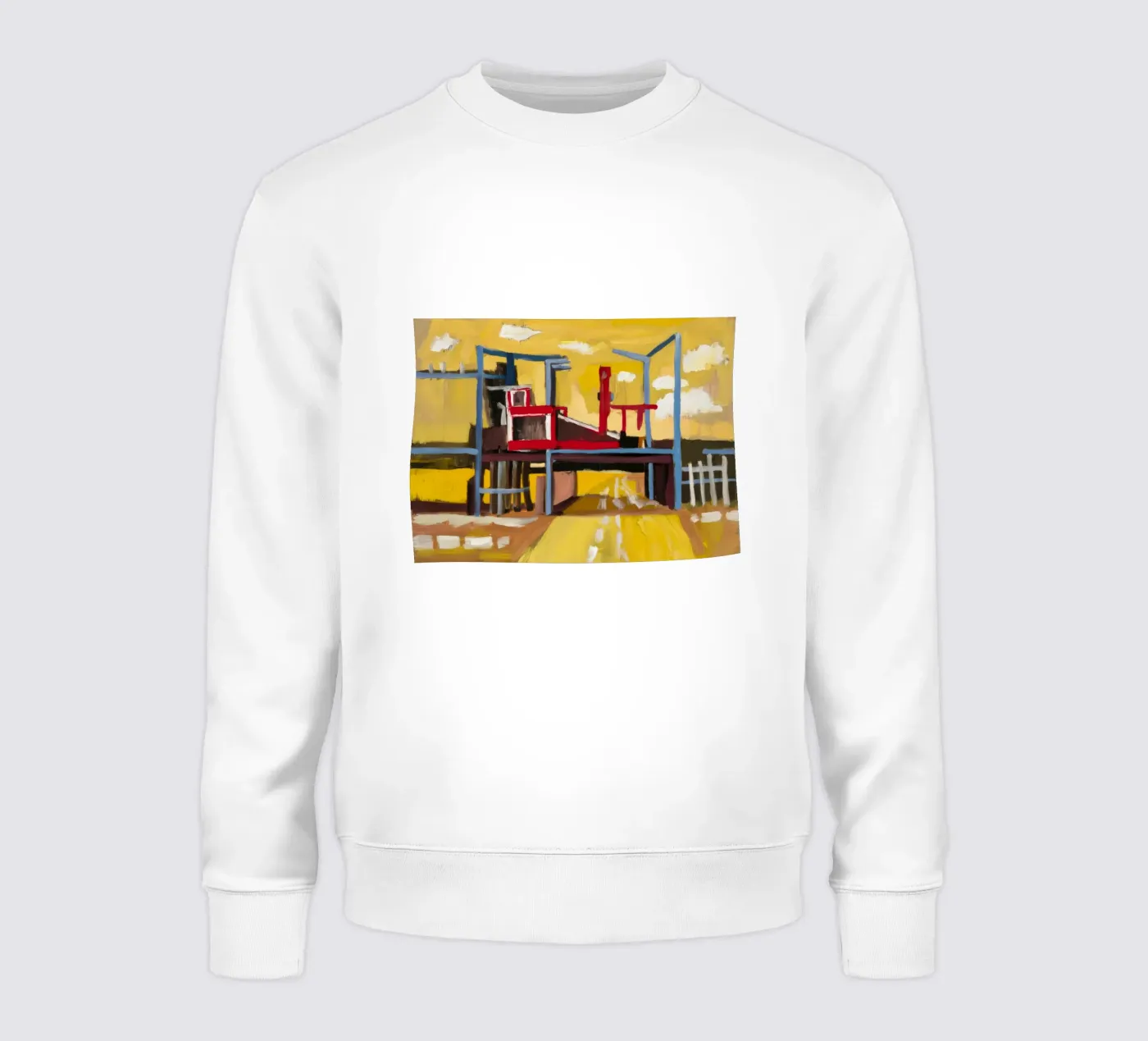 Elevated Train View sweatshirt by Silk Palette