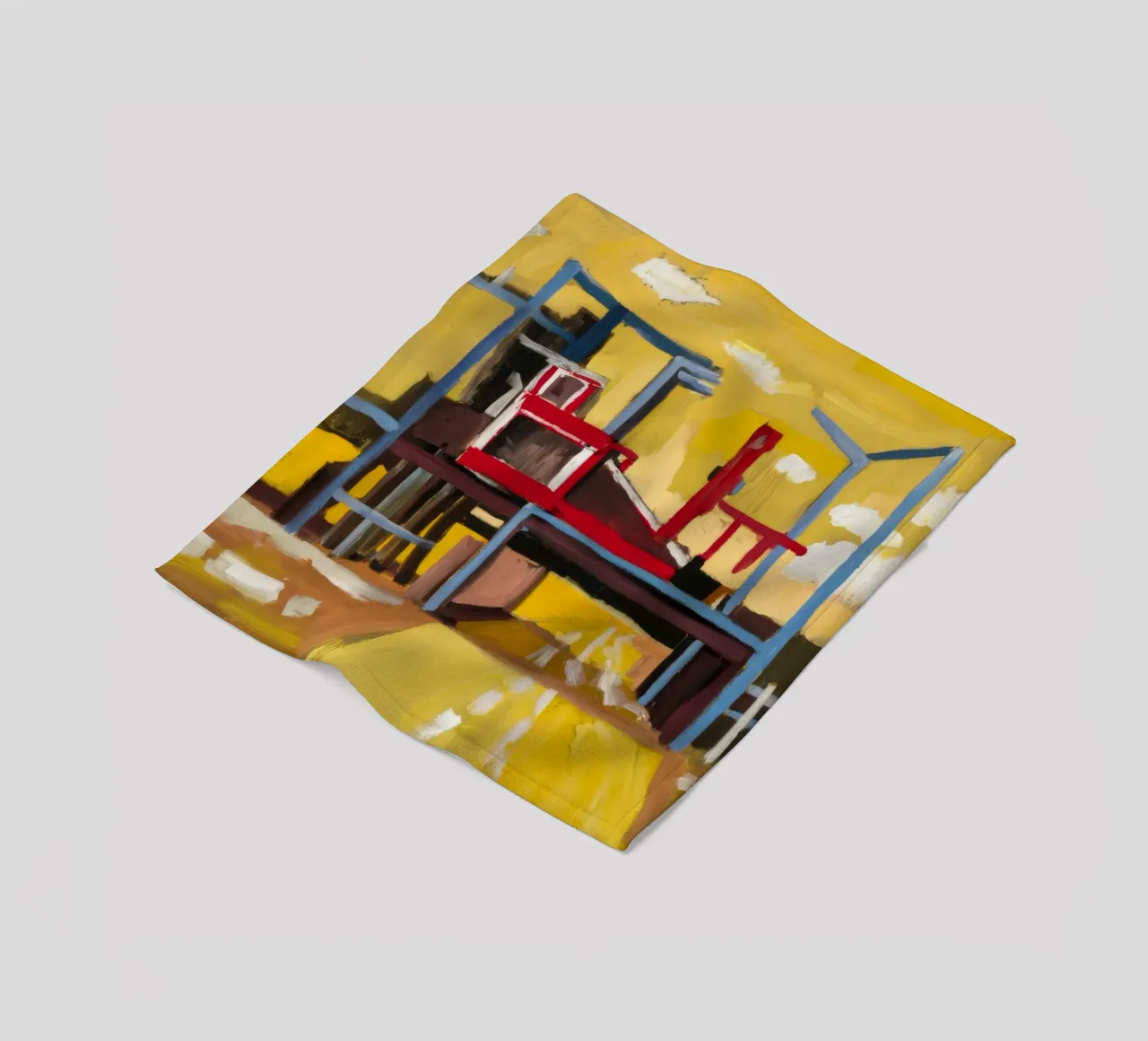 Elevated Train View Fleecedecke von Silk Palette