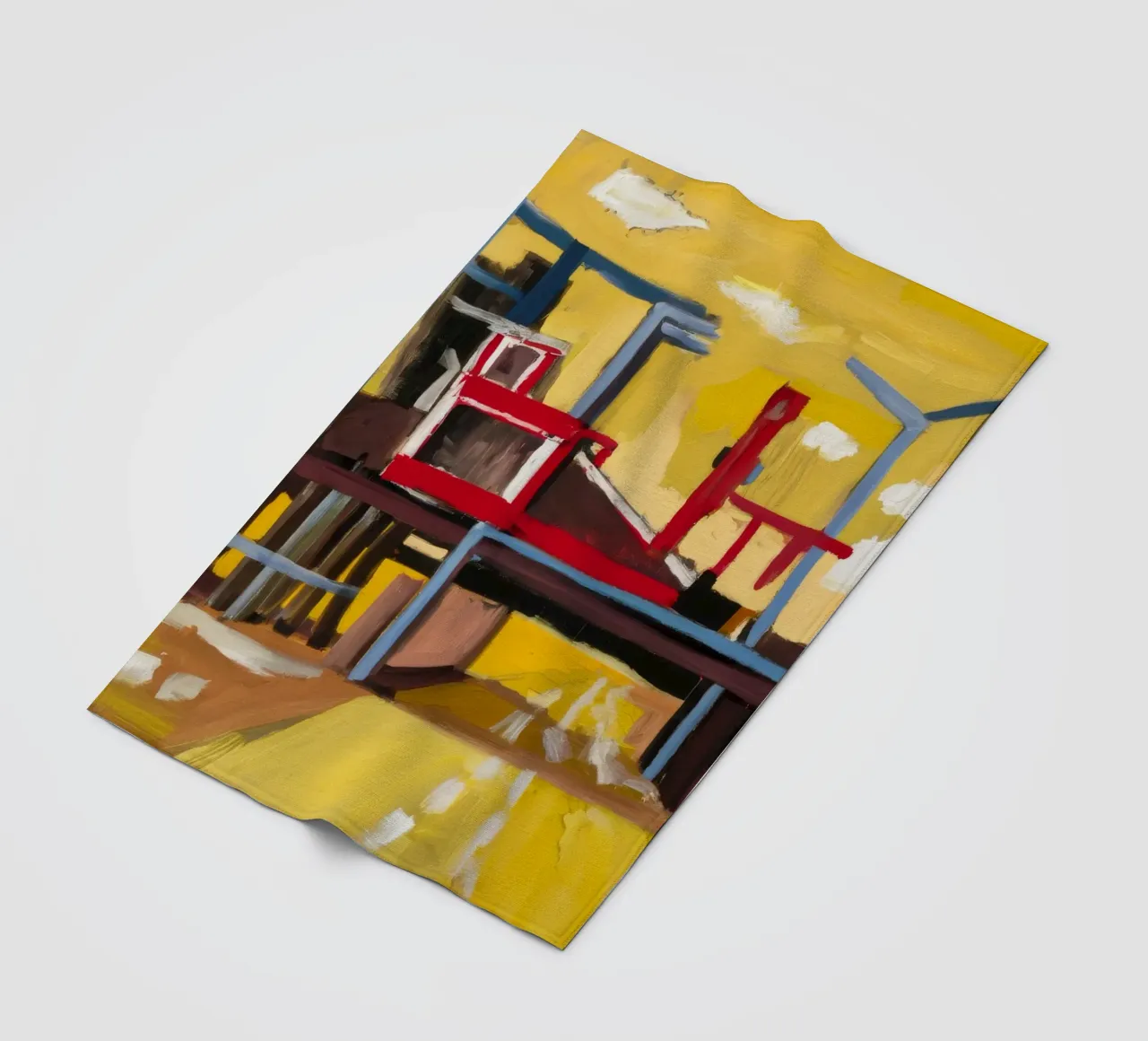 Elevated Train View Fleecedecke von Silk Palette