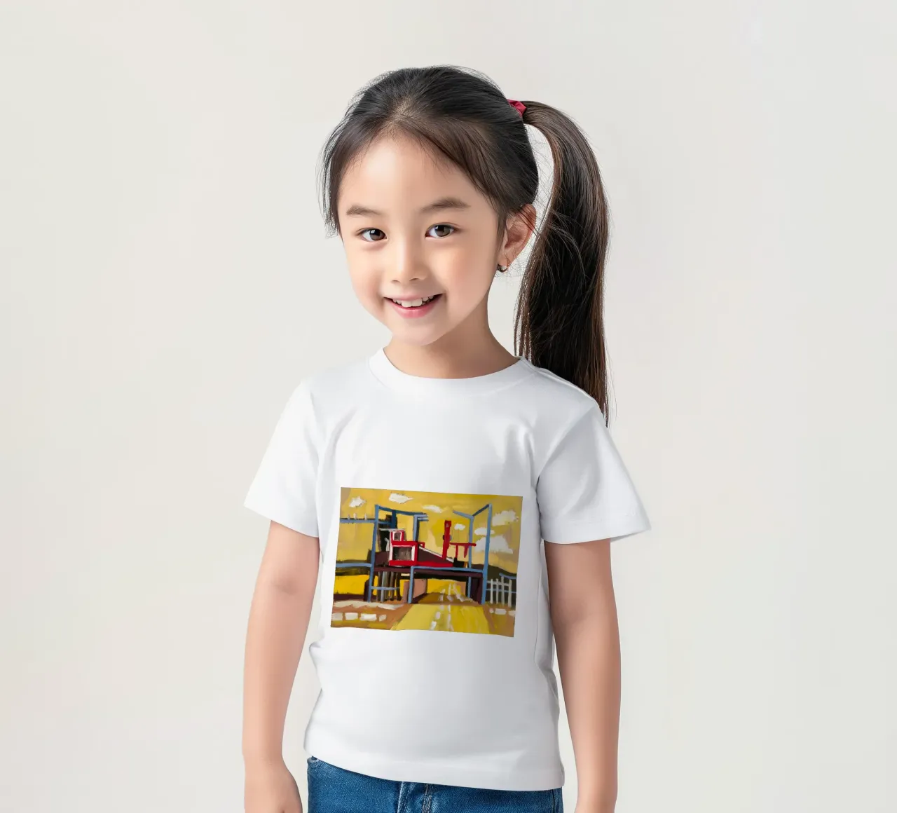 Elevated Train View t-shirt bambini da Silk Palette