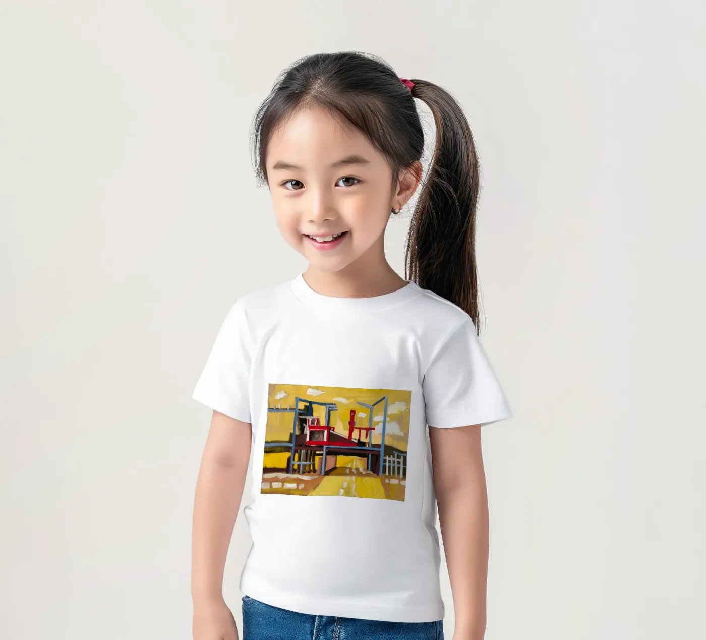 Elevated Train View t-shirt bambini da Silk Palette
