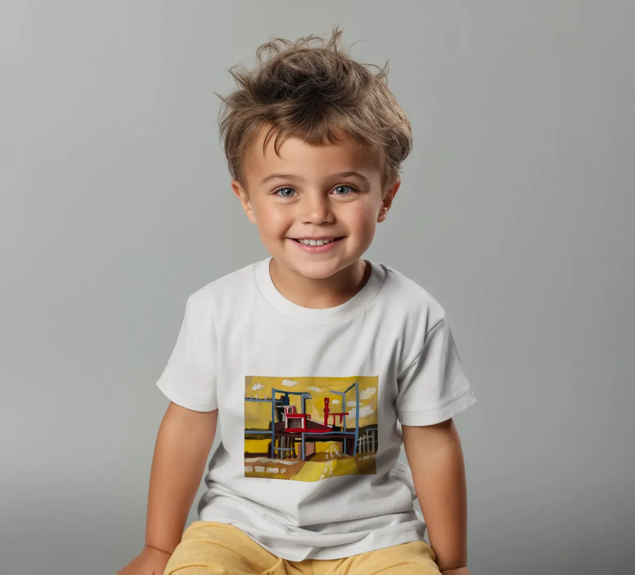 Elevated Train View t-shirt bambini da Silk Palette