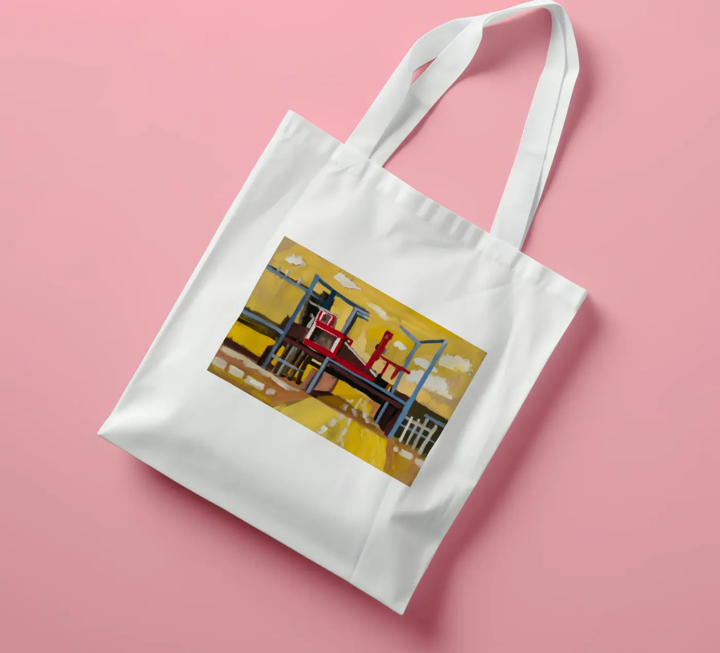 Elevated Train View tote bag by Silk Palette
