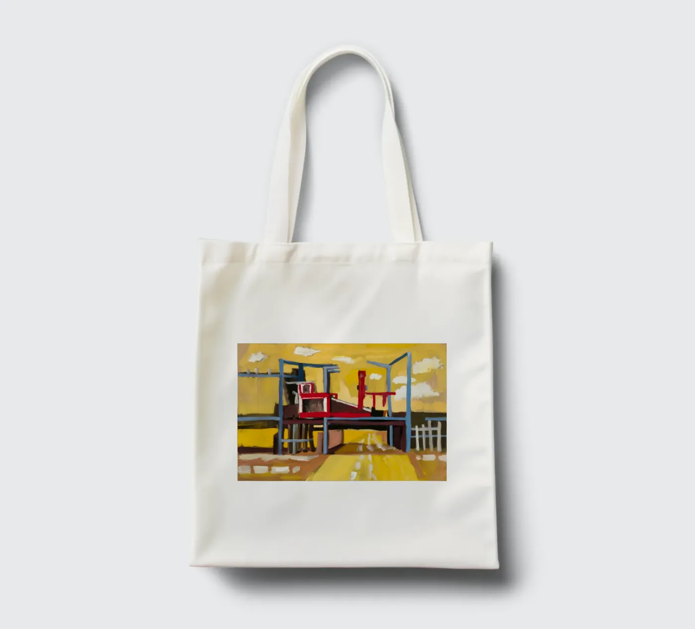 Elevated Train View tote bag by Silk Palette