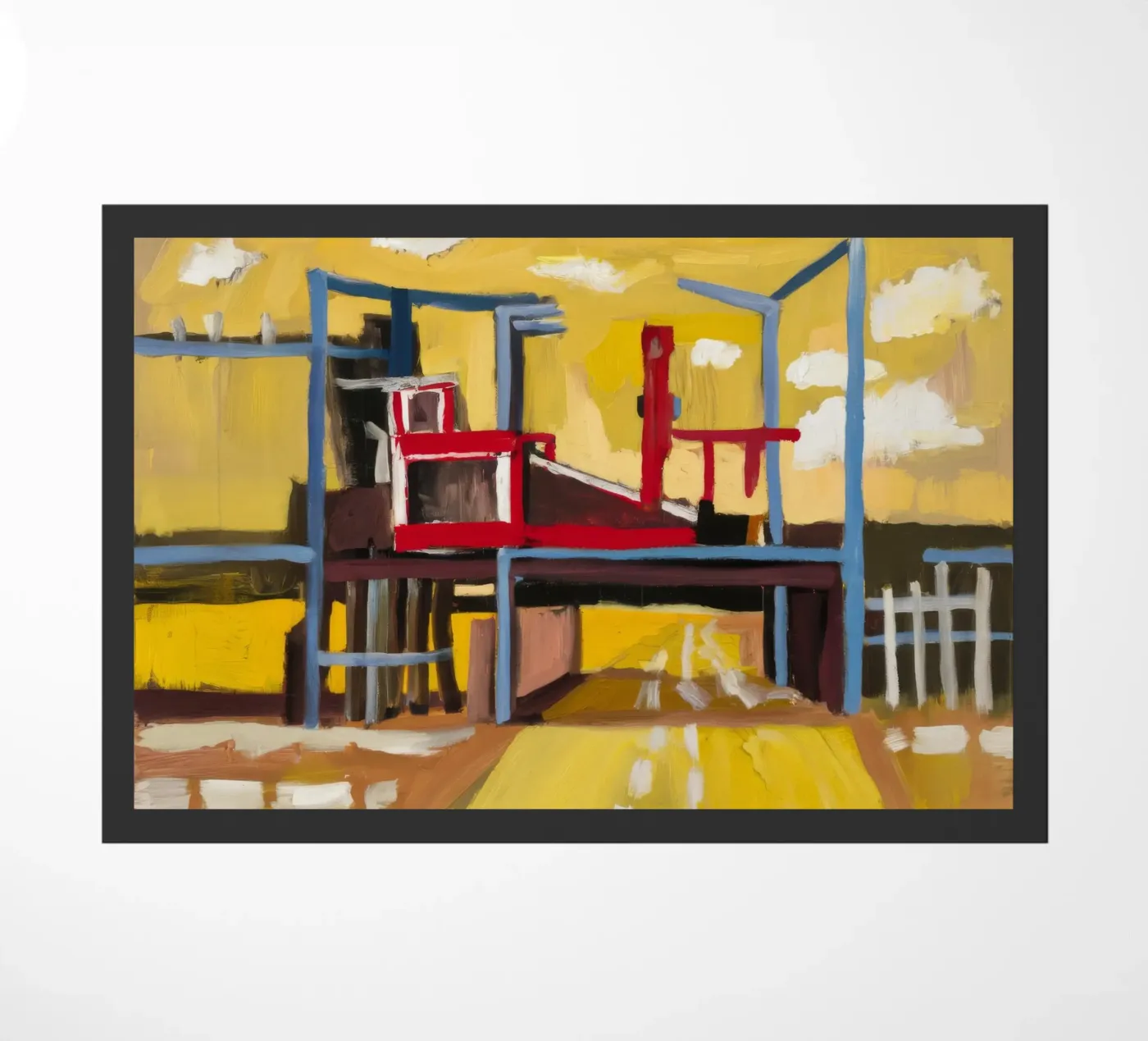 Hochbahnansicht Fußmatte von Silk Palette