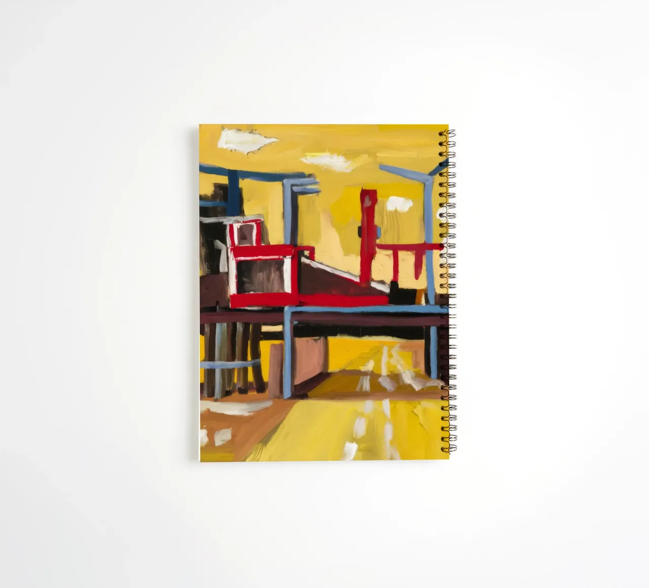 Elevated Train View spiral notebook by Silk Palette